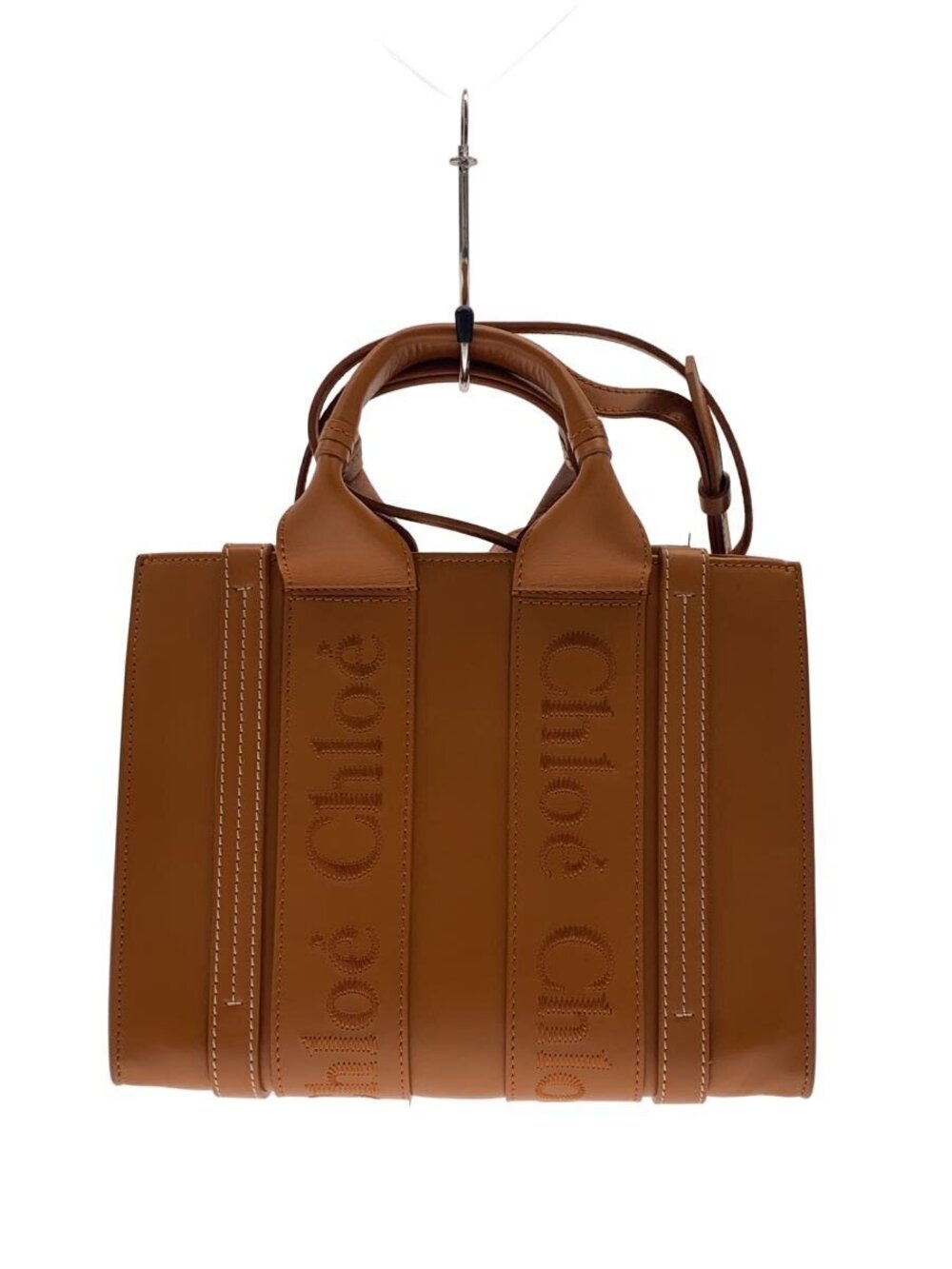 Chloe Tote Bag Leather Camel Brown